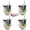 Service Caster 5 Inch Nylon Wheel Swivel 58 Inch Threaded Stem Caster Set with Brake SCC SCC-TS20S514-NYS-PLB-58212-4 - alternate 4